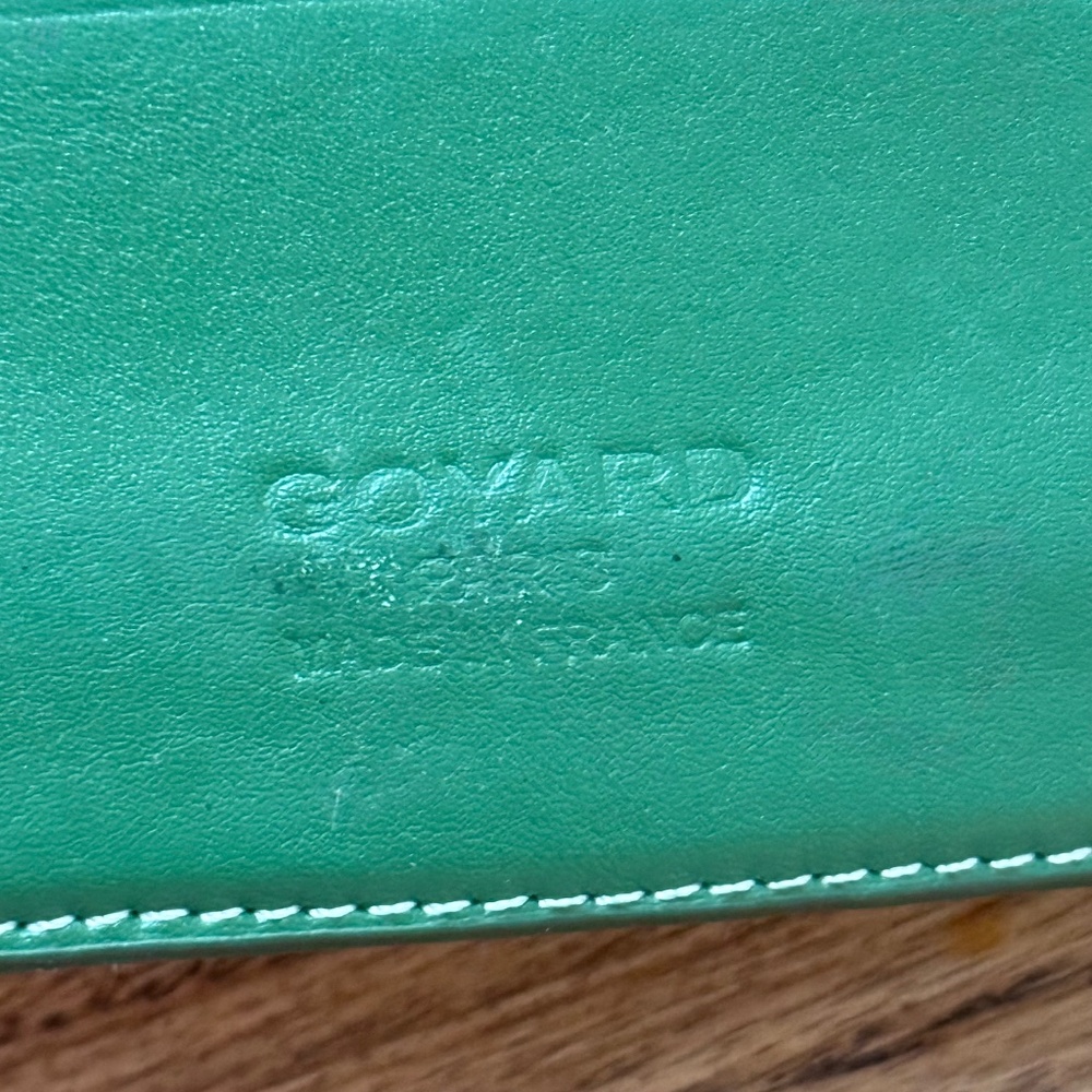 Goyard Victoire Green Bifold Men’s Wallet - Used - Good Condition - Picture 3 of 3